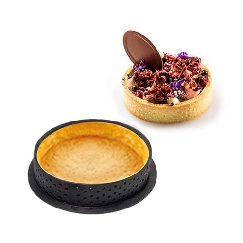 XIANGLONGY 12 Stück Tartelette Förmchen 8cm, Kunststoff Tartlettförmchen mit Lüftungslöchern, Mini Tartelette Förmchen für Kochen und Backen Desserts, Tarteform Klein DIY Backen Werkzeuge