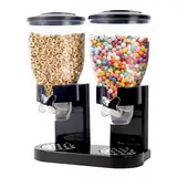 Wantsmart Müslispender Doppelt, 2L Cereal Dispenser Einfach zu Bedienen, Cerealienspender für die Küche, luftdichter Frischhaltedose für Reis, Müsli, Nüsse