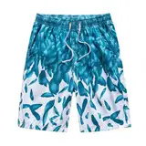 SRZYMJ Shorts Herren Himmelblau Herren Badehose Lang Badeshorts Schnelltrocknend Boardshorts Freizeit Short mit Innenslip Herren Retroshorts Kurze Hose Herren Sommer Cargohose Chino Hose Kurz M