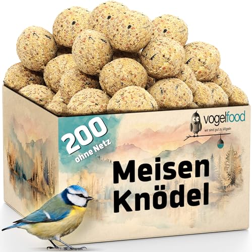 200 Stück (a 90g = 18 kg) Meisenknödel ohne Netz Vogelfutter Wildvogelfutter Meisenkugel Ganzjahresfutter Fettfutter