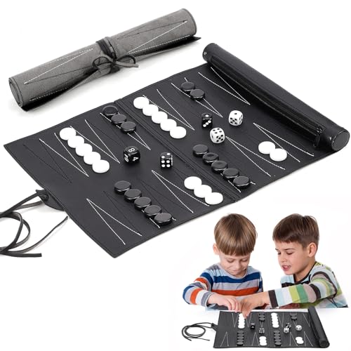 Backgammon Spiel Set Klassisches Backgammon-Set für Erwachsene, Spielfeld BxT: 36 x 25,3 cm