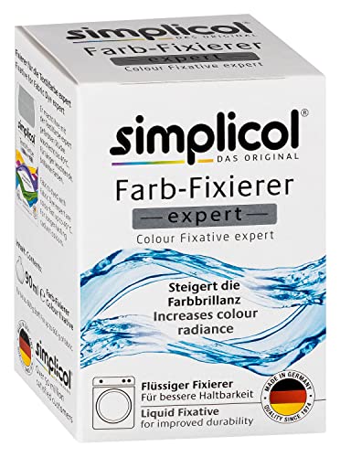 simplicol Farb-Fixierer Expert: Steigert die Haltbarkeit und Farbbrillanz gefärbter Textilien - geeignet zur Anwendung in Waschmaschine und Schüssel