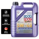 LIQUI MOLY Leichtlauf High Tech 5W-40 | 5 L | Synthesetechnologie Motoröl | Art.-Nr.: 3864, farblos