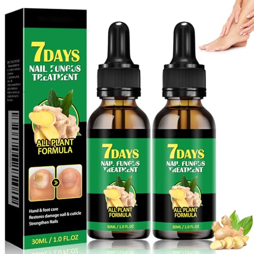 Ingwer-Nagelserum, Ingwer-Nagelpflege und Wachstumsserum, Ginger Nail Treatment Strengthener, Nagelwachstums- und Reparaturserum, Schutz & Stärkung Brüchiger Nägel (2pcs)