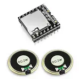 KeeYees Mini MP3 Player DFPlayer Modul mit Metallgehäuse Runde Lautsprecher 2W 8Ohm für DIY Kompatibel mit für Arduino