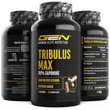 Tribulus Max - 180 Kapseln - Hochdosiert mit 4500 mg pro Tagesdosis - Premium: 95% Saponine - Reines Tribulus Terrestris Extrakt 10:1 - Laborgeprüft - Vegan