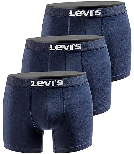 Levi's Herren Boxershort Print Limited Navy Edition 3er Pack - Navy New One - Gr. M