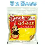 Original ZIG ZAG Filter Tips Packs (Slim Filter – 450 Tips Pack, 5)