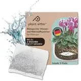 PLANTSITTER I Wasserspeicher für Pflanzen I Idealer Wasserspender bis zu 4 Wochen nicht Gießen I Bio Wasser- & Nährstoffspeicher I Alternative zu Bewässerungskugeln für die Urlaubsbewässerung I 5 Pads