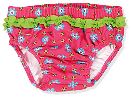 Playshoes UV-Schutz Windelhose Unisex Kinder Badehose Schwimmhose Badebekleidung, Blumen, 74/80