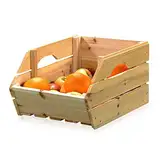 Melko Universalkiste Vorratskiste Obstkiste 38x27x20 cm Kartoffelkiste Weinkiste Gemüsekiste, stapelbar