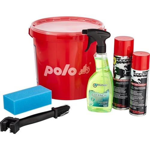 Polo Pflege-Eimer-Set 2024/2025 6-tlg. - Motorrad Reinigung Kit