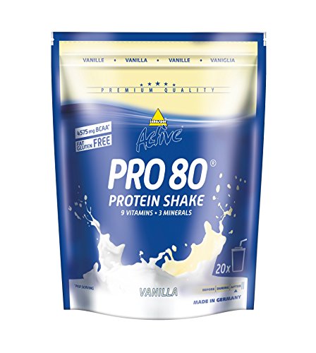 inkospor Active Pro 80 Protein Shake, Vanilla, 500 g Bag