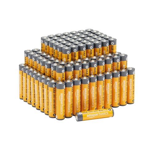 Amazon Basics AAA alkaline Batterien, leistungsstark, 1.5 V, 100er-Pack