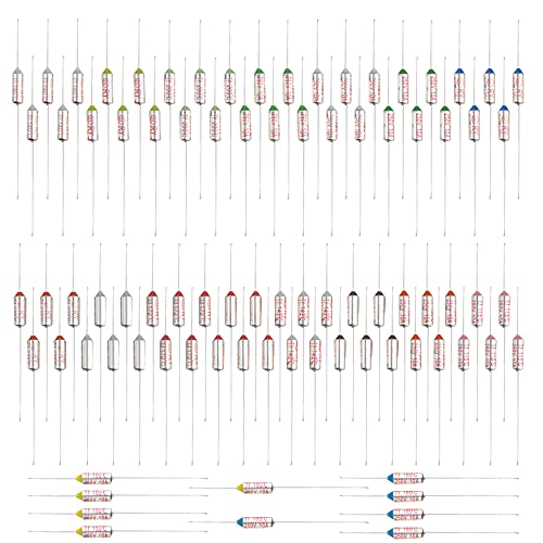 BGTXINGI 85Pcs thermische Sicherung 10A 250V Celsius-Schaltungs-thermische Trenn-Temperatursicherung für Haushaltsgeräte-elektrisches industrielles Ausrüstungs-Ersatzteil 100℃ zu 280℃