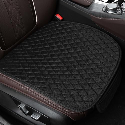 Colexy 2 Stück Universal Sitzauflagen Vordersitze 51 * 50 cm Sitzkissen Auto Vordersitze rutschfest Sitzauflagen Auto Sitzaufleger Anti Rutsch Autositzschoner Atmungsaktiv Sitzauflage (Schwarz)