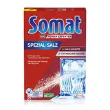 Somat Spezial-Salz (1,2 kg), Spülmaschinensalz für weiches Wasser, Wasserenthärter für die Spülmaschine wirkt gegen Kalk für glänzende Ergebnisse