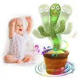 seOSTO Sprechender Tanzender Kaktus Plüschtier, Dancing Cactus Toy, Elektronischer Plüschpuppengeschenke für Internationale Kindertagsgeschenke