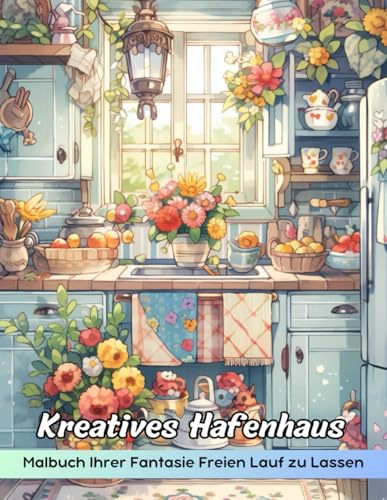 Kreatives Hafenhaus Malbuch: Malvorlage „Creative Haven Home“, Eine Reise Durch Charmante Innenräume Und Gemütliche Räume