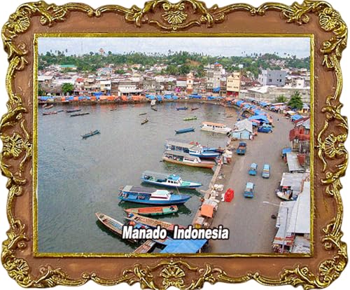 Manado Kühlschrankmagnete, Indonesien, Reise-Souvenir, Kühlschrankdekoration, Magnet
