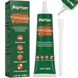 Nayrmaer Textilkleber Waschmaschinenfest, 60ml Stoffkleber Textilkleber, Textilkleber Extra Stark, Stoffkleber Permanent, Textilkleber für Stoffe, Polster, Bekleidung und Filz (FGN2)