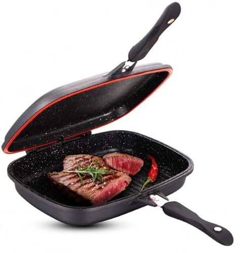 Rungassi Doppelpfanne Wendepfanne Grillpfanne Pfanne 32 cm CF-DG32