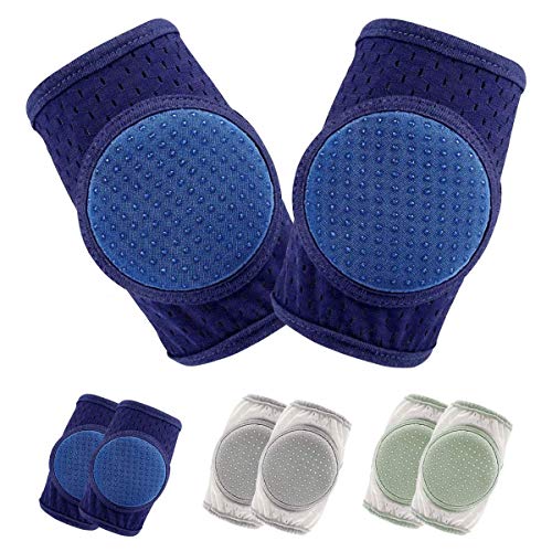 One enjoy Baby Krabbel Knieschoner, Knieschoner Baby, Knieschoner Baby Stulpen Anti-rutsch verstellbarer Protektor für Kleinkinder, 3 Paare
