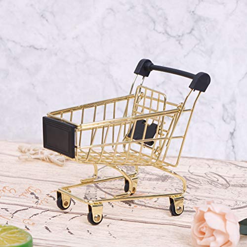Mini-Einkaufswagen, goldfarben, 1 Stück