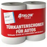 ATHLON TOOLS 2X Auto-Türkantenschutz FlexProtect - je 2 m lang - Extra Dicker Türkantenschoner, selbstklebend, wasserabweisend (grau)