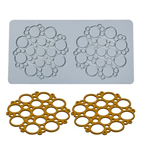3D hohle geometrische Süßigkeitenform geometrische Form Schokoladenformen Silikon Fondant Spitze Pad Kuchenform Tonform für Zuckerwaren Polymer Ton Cupcakes Schokolade Süßigkeiten