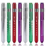8 Stück Diagnostikleuchte Pupillenleuchte Medizinische Penlight, LED Pupillenleuchte, Wiederverwendbare Diagnostische LED Stiftlampe mit Taschenclip für Krankenschwestern Ärzte Schüler