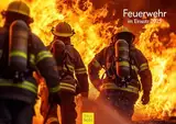 Edition Seidel Premium Kalender Feuerwehr im Einsatz 2025 Format DIN A3 Wandkalender Feuer Brand Beruf freiwillige Feuerwehrleute Ehrenamt Brandschutz