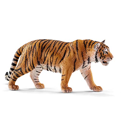 schleich 14729 Tiger, für Kinder ab 3+ Jahren, WILD LIFE - Spielfigur