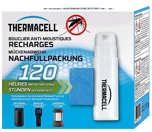 Thermacell Mückenabwehr Nachfüllpackung für 120 Stunden (30 Wirkstoffplättchen und 10 Gaskartuschen)