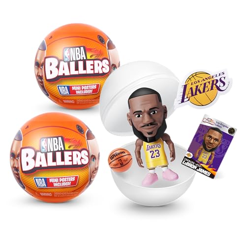 5 Surprise NBA Ballers von ZURU Basketball Sammelfigur (2 Kapsel)