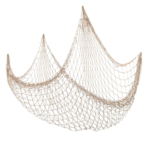 TakFree Fischernetz Deko 100 x 200 cm Deko Fischernetz Netz Mediterranen Stil Fischer Netz Decor Fischernetzdekoration für Zimmer Hochzeit