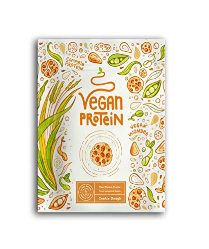 Veganes Proteinpulver | Cookie Dough | 30g Probierpäckchen Eiweißpulver | Produktprobe | Premiumqualität Protein | Made in Germany | Alpha Foods