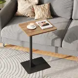 HAOHEJIA Couch Beistelltisch, Sofa Beistelltische Klein C Form Nachttisch für Sofatisch Wohnzimmer Schlafzimmer Bett