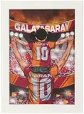 AURUM Galatasaray Deko - Galatasaray Geschenk Lampe - Personalisierte Lampe mit Name und Trikotnummer für Vater und Kind - perfekte Fußballlampe für emotionale Geschenke - Galatasaray Fanartikel