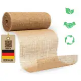 benycs Jute Tischläufer Rolle für Tisch- und Hochzeitsdeko, Tischband aus 100% Natur Leinen-Jutestoff, 30cmx10m