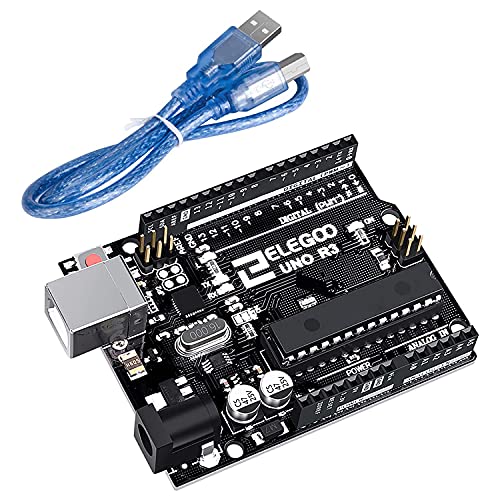 ELEGOO UNO R3 Mikrocontroller Board Hauptplatine mit USB-Kabel Kompatibel mit Arduino Entwicklungsumgebung