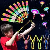 20 Stück Hubschrauber Fliegen Spielzeug, LED Leuchtspielzeug Partyartikel, Partyartikel Set für Kinder, Propeller Spielzeug Raketen Spielzeug für Kinder, Party Gadgets Und Mitgebsel Kindergeburtstag