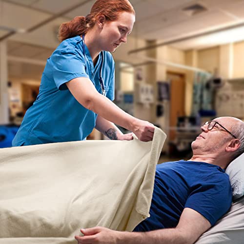 Avalon Bedding Krankenhausdecken, Doppelgröße, 100 % Baumwolle, Thermodecke, Krankenhaus-Stil, leichte Krankenhausdecke, Krankenhausdecken, allgemeine Krankenhausdecke, Doppelbett, 228 x 178 cm