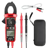 Stromzange DC/AC Zangenamperemeter Digital Clamp Meter: Strommesszange 600A 6000 Counts Digital Strommessgerät - Multimeter Amperemeter Voltmeter Tester