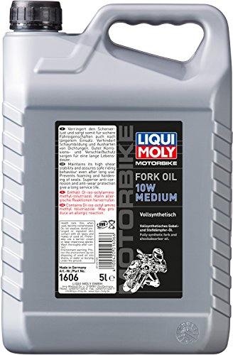 LIQUI MOLY Motorbike Fork Oil 10W medium | 5 L | Motorrad Gabelöl | Art.-Nr.: 1606