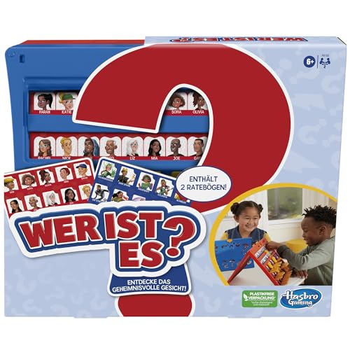 Wer ist es? Ratespiel, Brettspiel für Kinder ab 6 Jahren, für 2 Spieler