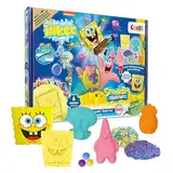 INKEE Geschenkbox SPONGE BOB Badeset Kinder - 7 Badezusätze für Kinder, SpongeBob Schwammkopf Badekugeln & Badesalz Kinder mit Avocado Öl + Accessoire