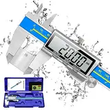 Digitale Schieblehre Industriequalität Orthland Messschieber Digital Messlehre 150mm Mit Groß Lcd Präzision Schublehren Tiefenmesser Edelstahl Analog Ip54 Wasserdicht Für Innen Außen stufen Messing