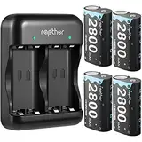 Rapthor 2800mAh Controller Akkupack Kompatibel mit Xbox One/Xbox Series X/Xbox One S/Xbox One X/Xbox One Elite, 4x2800 mAh wiederaufladbare Batterie