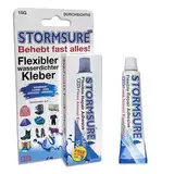 Stormsure Flexible Repair Adhesive (German Language): 15g Clear Glue - PVC Repair, Watersports, Tent, Boots